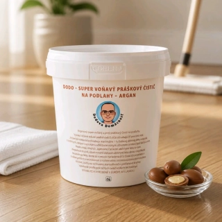 DODO – SUPER VOŇAVÝ KONCENTROVANÝ PRÁŠKOVÝ ČISTIČ NA PODLAHY – ARGAN - 1kg